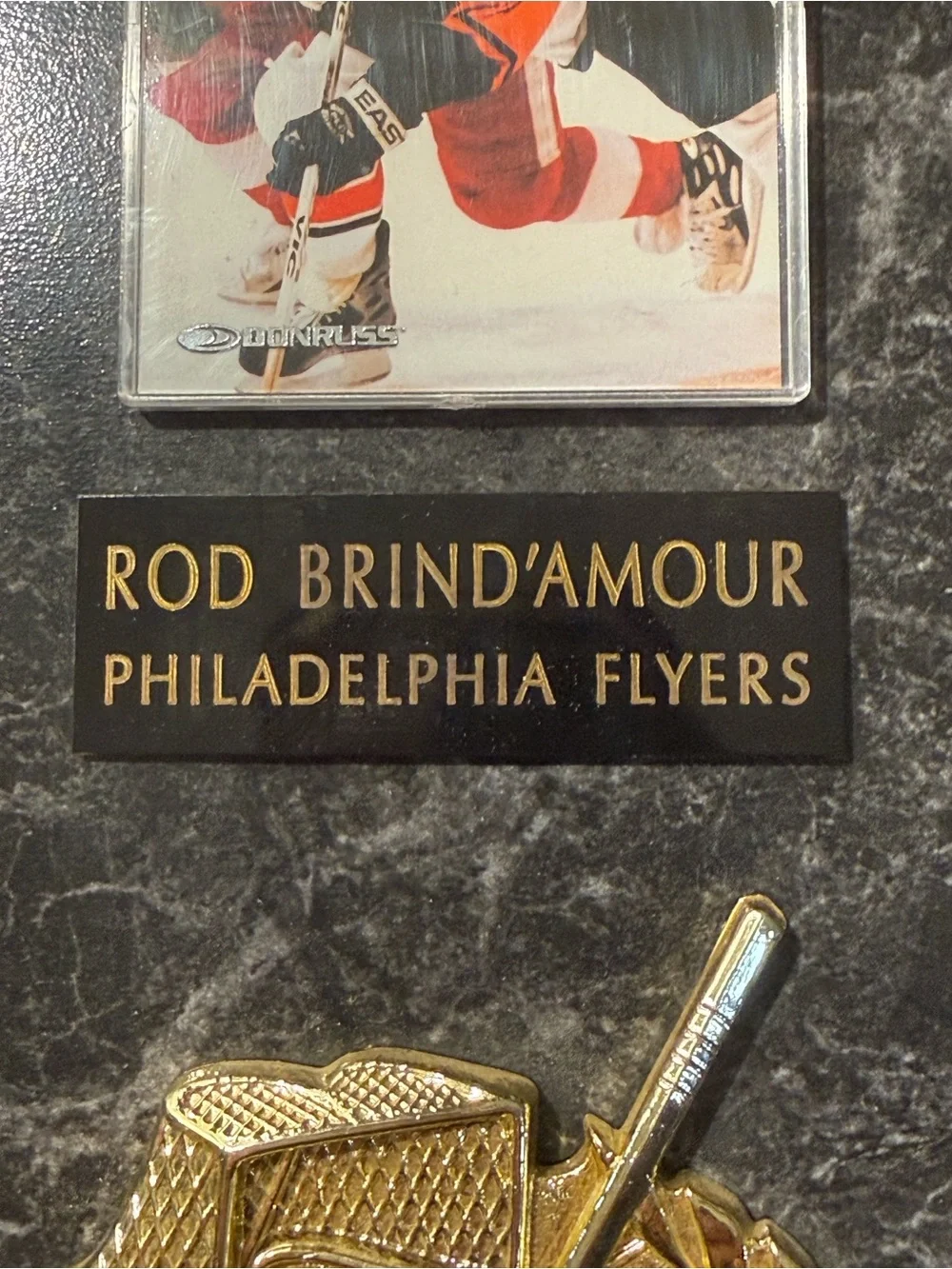 Autographed ROD BRIND'AMOUR PHILADELPHIA FLYERS 8x10 And Card Plaque